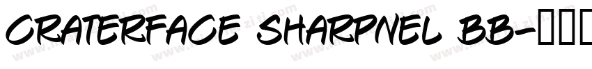 CRATERFACE SHARPNEL BB字体转换